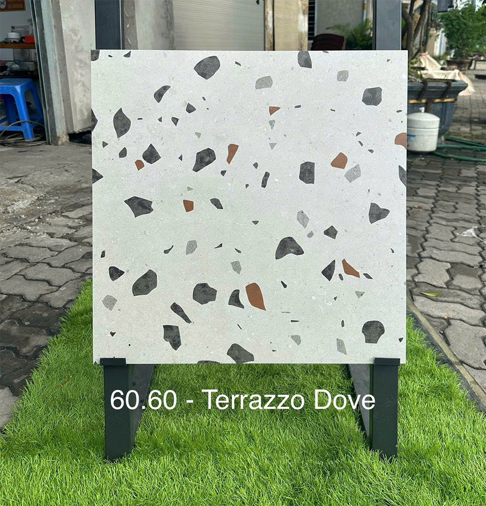 Gạch Terrazzo nhập khẩu Ấn Độ 600x600 Terrazzo DOVE